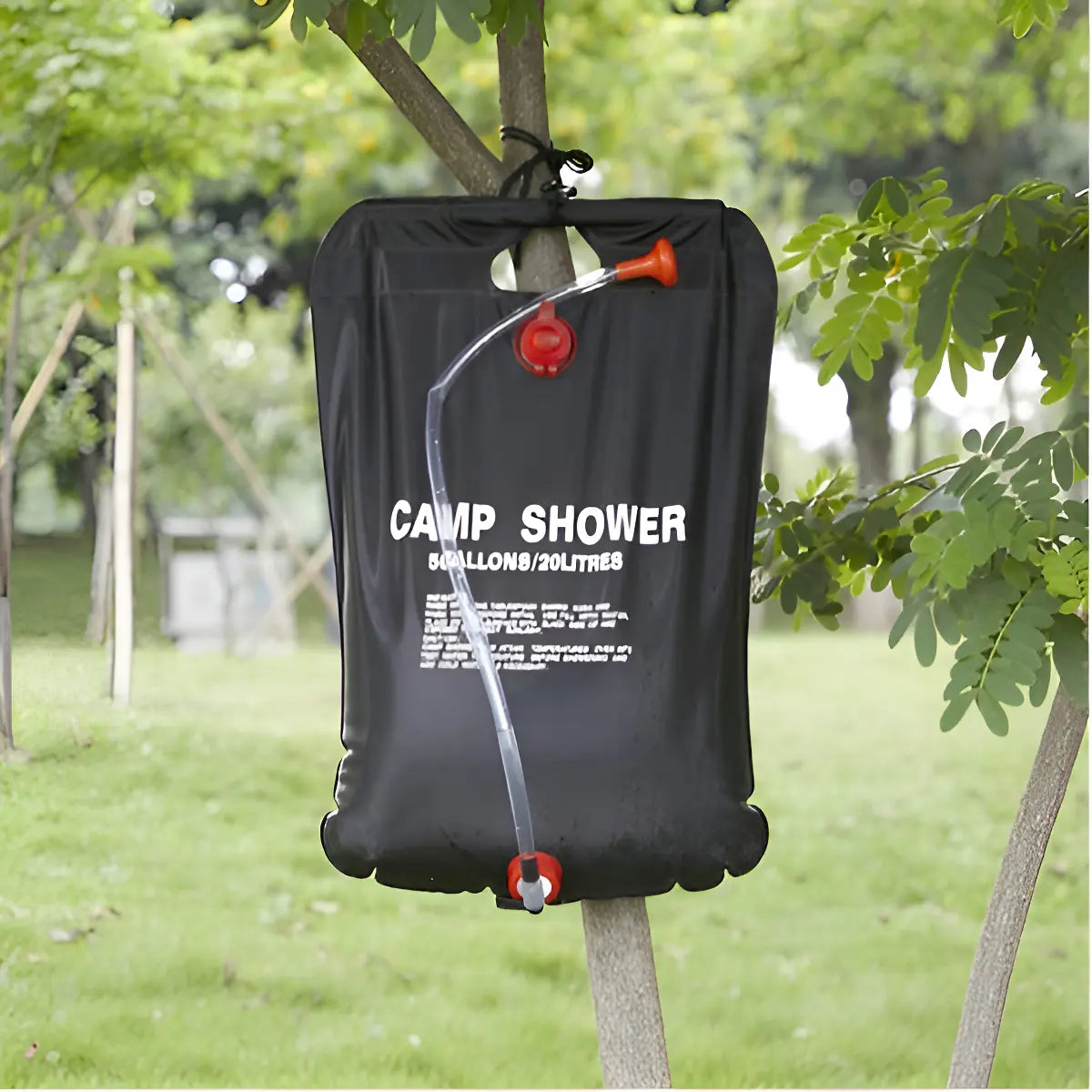 Pack Ducha Solar Portátil de 20L para Camping con Agua Caliente
