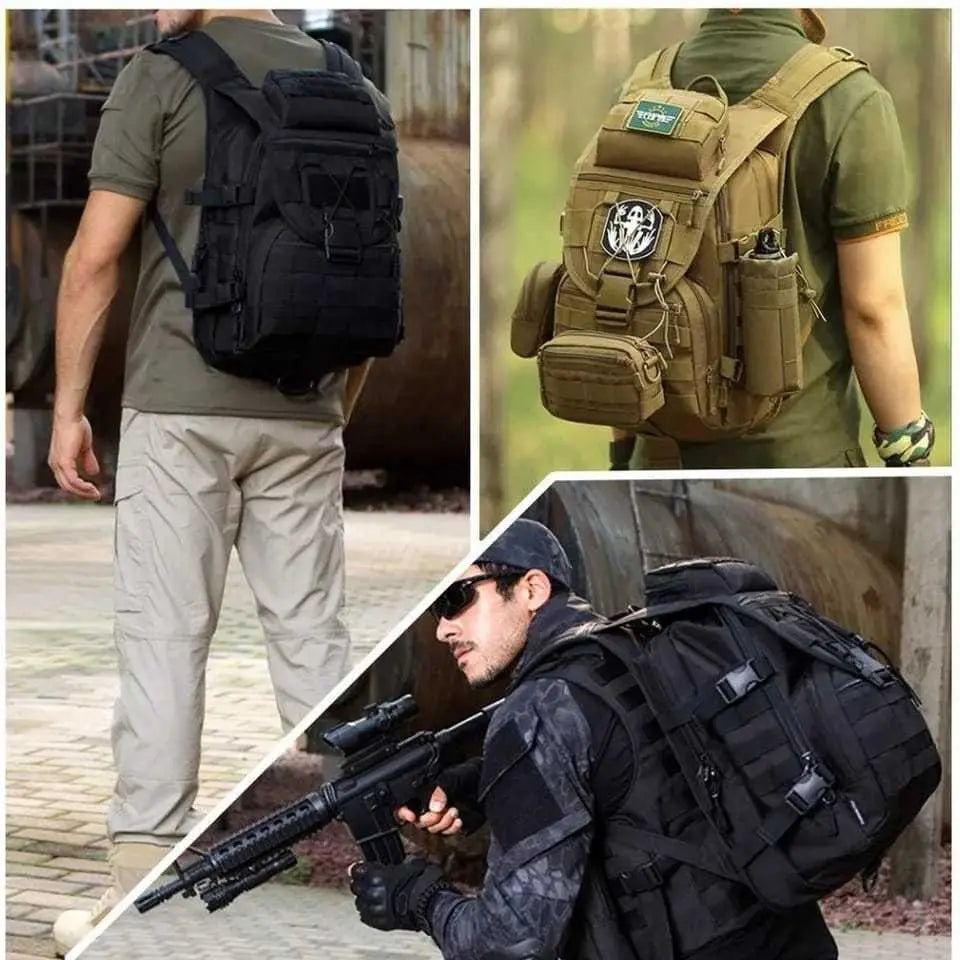 Mochila Táctica Militar Porta Notebook Impermeable Reforzada