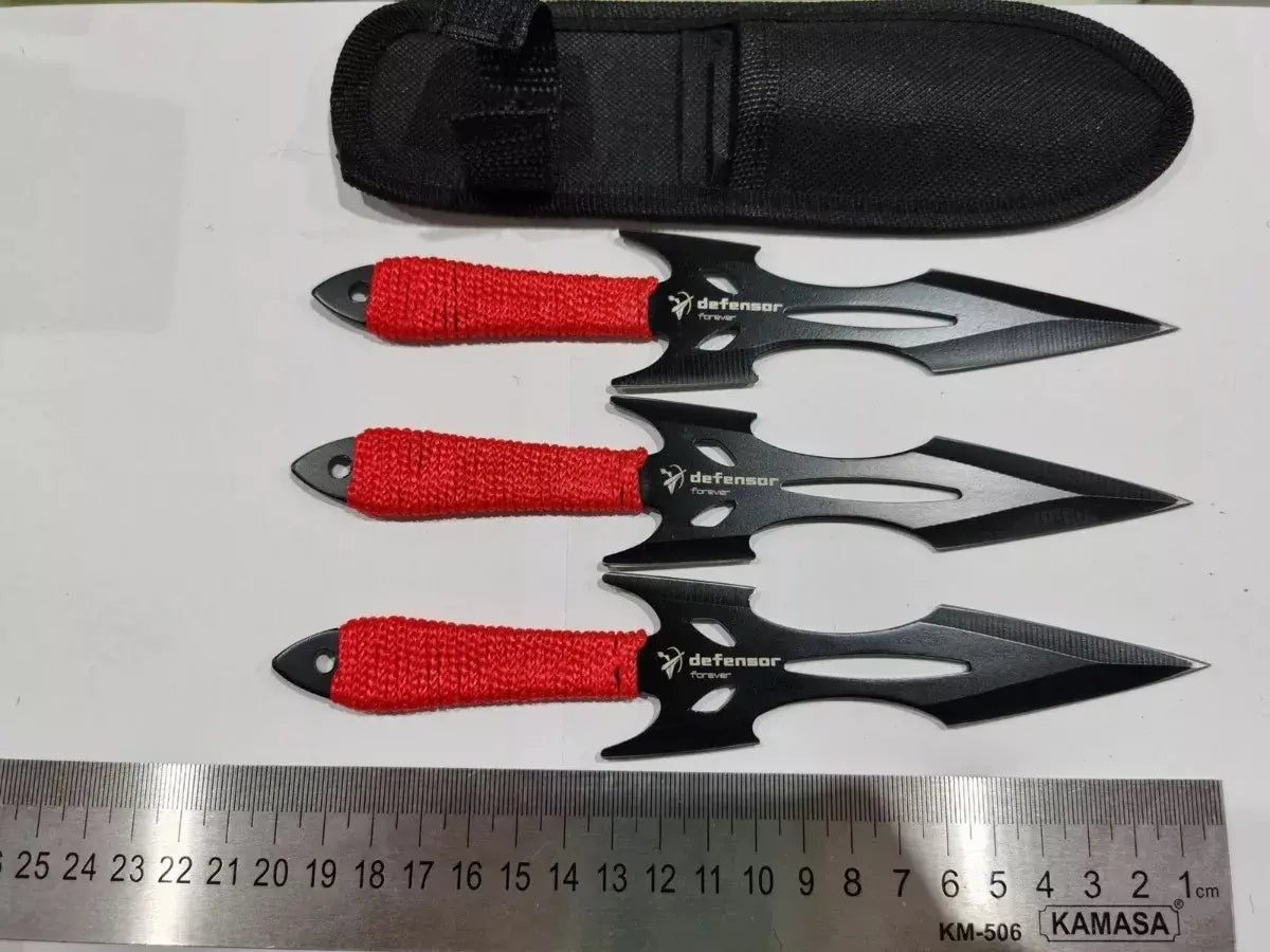 Set 3 Cuchillos De Lanzamiento Para Entrenar Con Funda