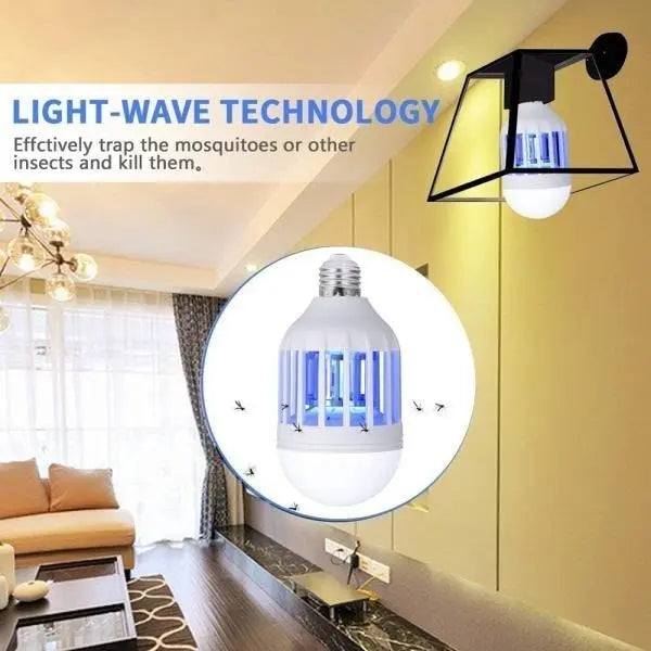 Ampolleta 2 En1 Led 15w Anti mosquitos 2500 Lúmenes Luz Blanca