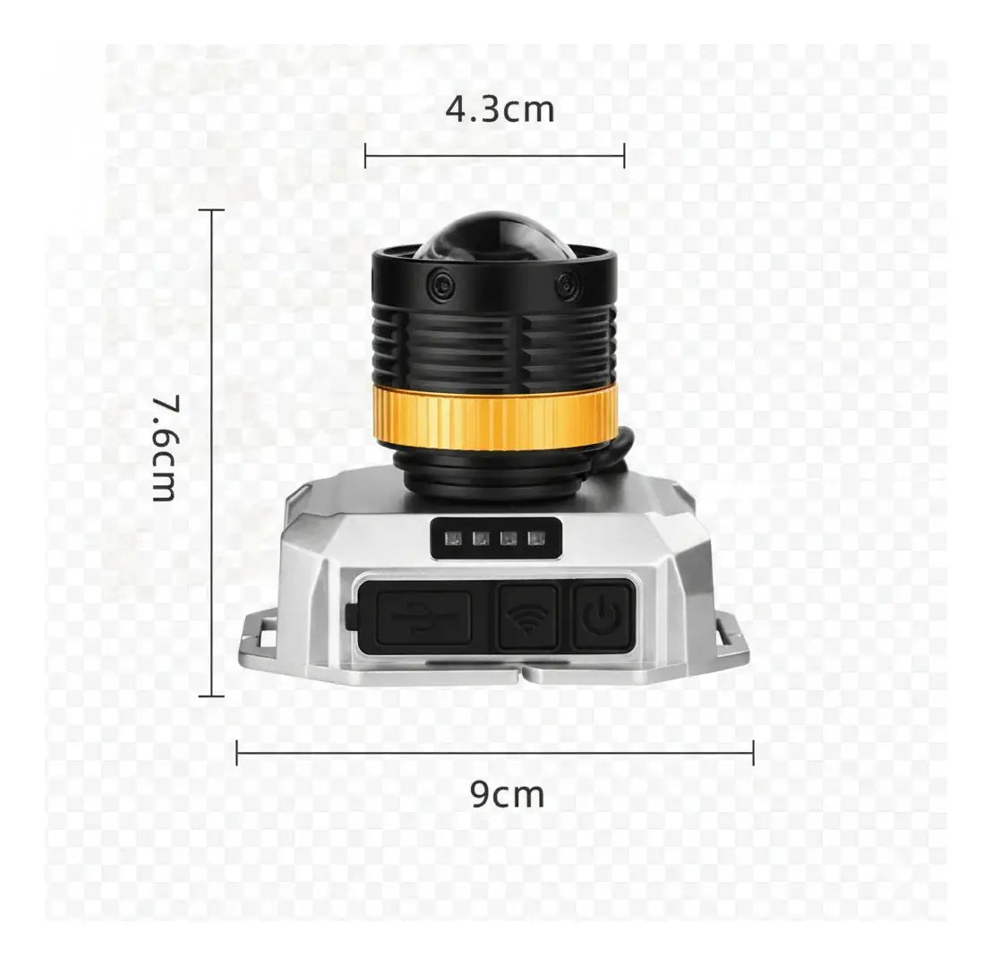 Linterna Coba Frontal Con Sensor / 1000m Carga Tipo C