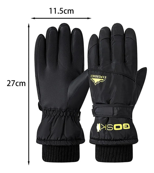 Guantes De Invierno Impermeables Cálidos Con Forro Polar