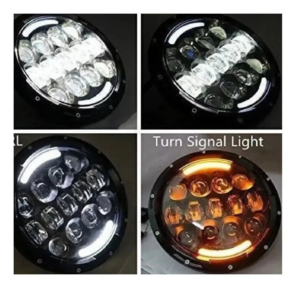 Foco Led Optico Ojo De Angel Jeep 7 Pulgadas 105wts Par