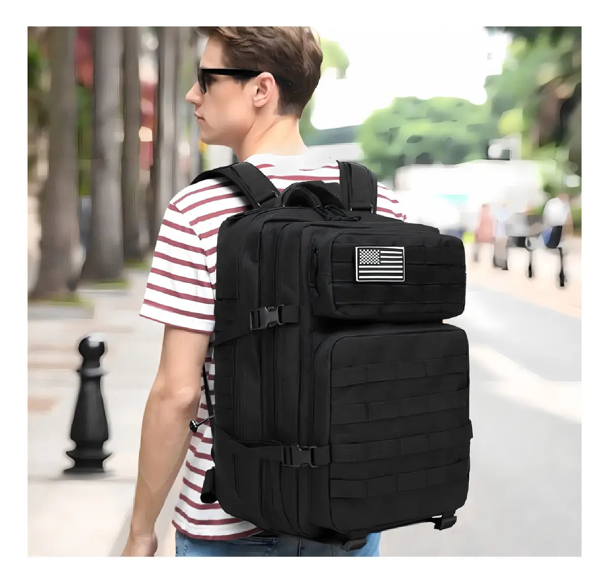 Mochila Tactica Impermeable 50L Militar Multiusos Camping Notebook