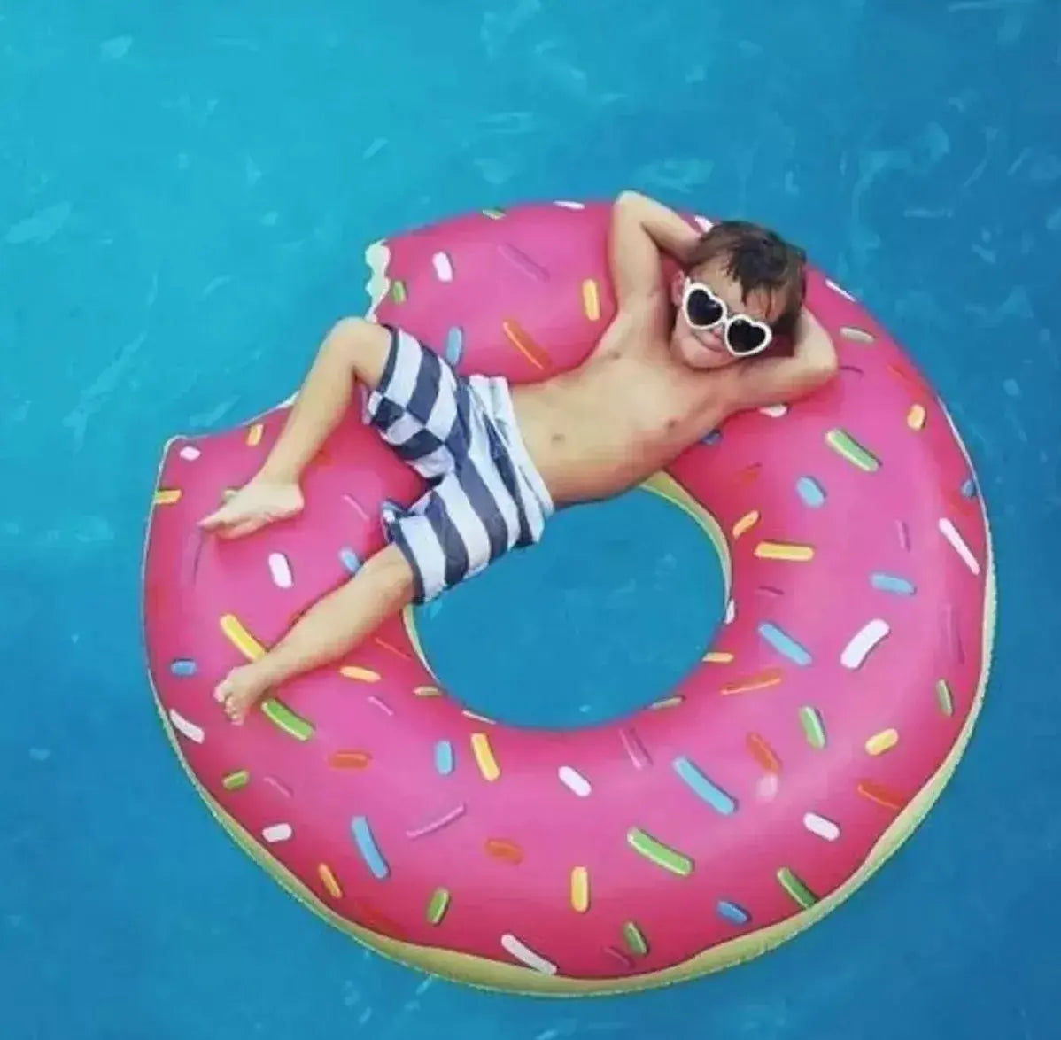 Flotador De Natación Inflable Dona Donut De 120cm