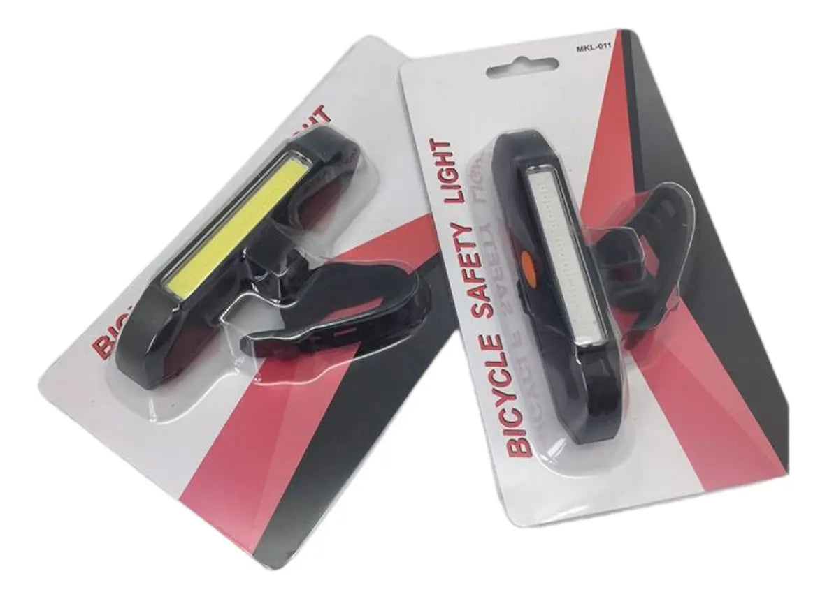 Luz Trasera De Bicicleta Rojo Blanco Usa Pila