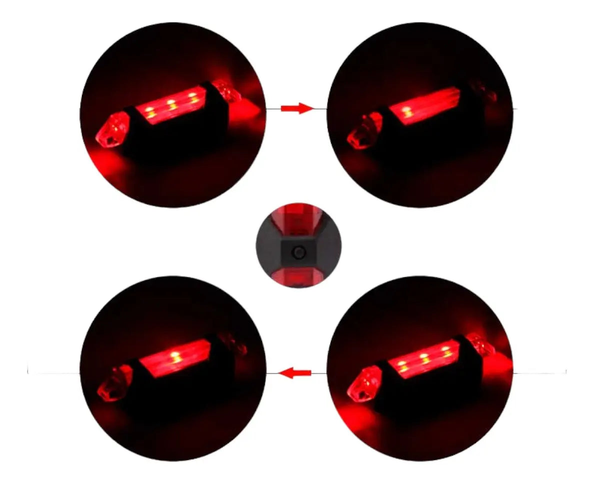 Luz Trasera Recargable Para Bicicleta Ciclismo