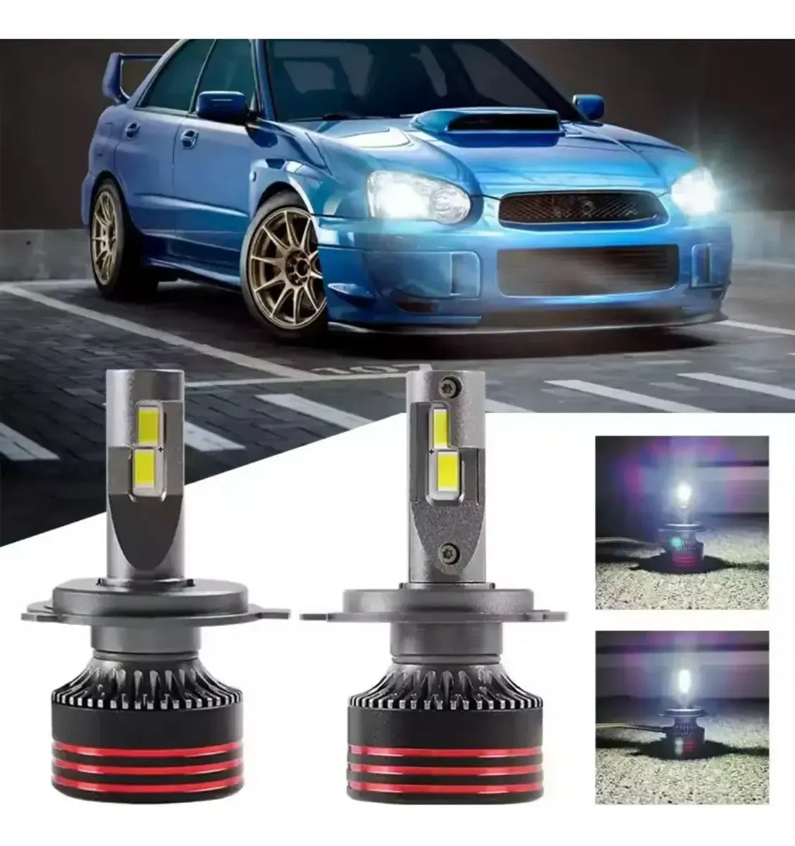 Kit Ampolletas Turbo Led Blanco Canbus M8 Pro Max Autos