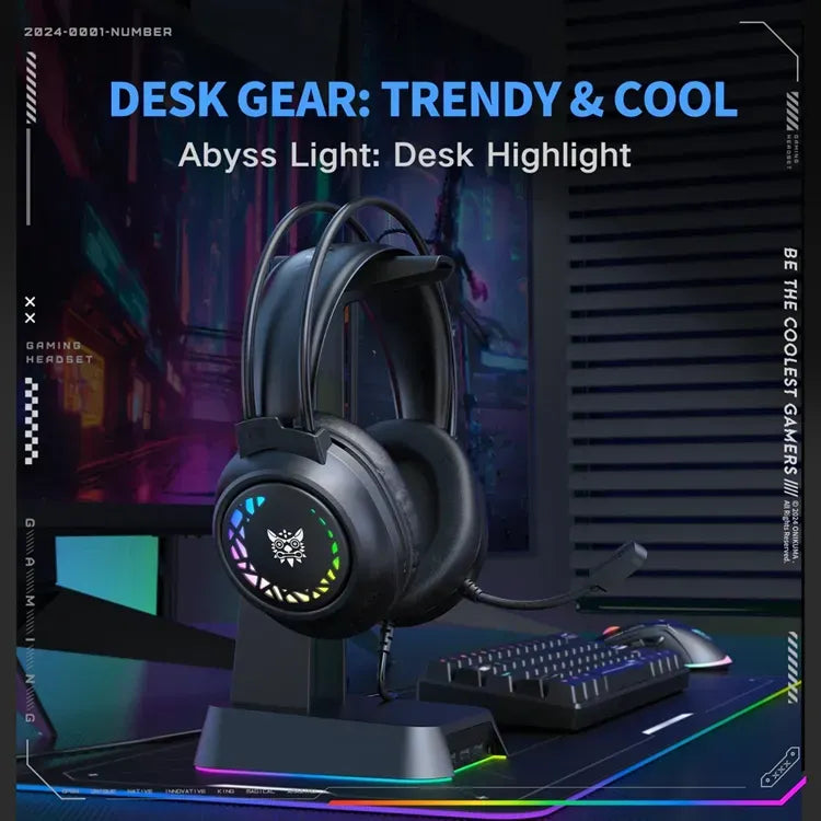 Audífonos Gamer Onikuma X92 Rgb Compatibles Pc Ps4 Ps5