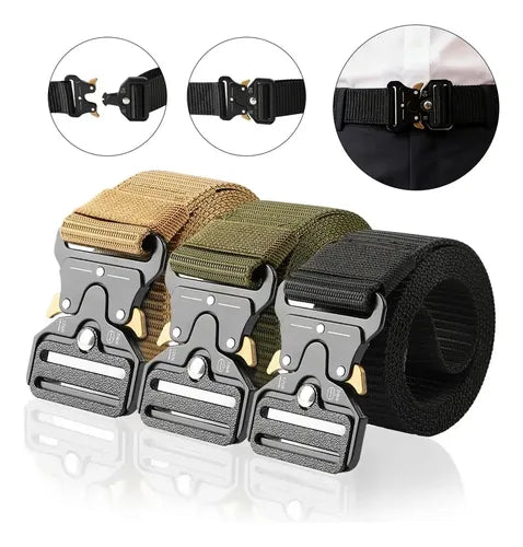Cinturón Táctico Militar Airsoft Táctico Outdoor Hebilla Metálica
