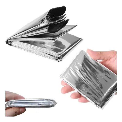 Pack 10 Manta Térmica De Emergencia Camping 130x210cm