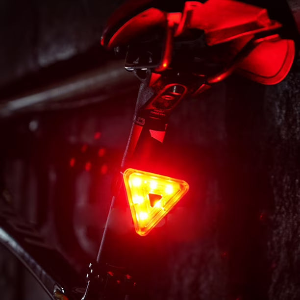 Luz Trasera Triangular Recargable De Bicicleta Ciclismo