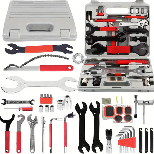 Kit Maleta Herramienta Para Reparación De Bicicleta 44 Pcs