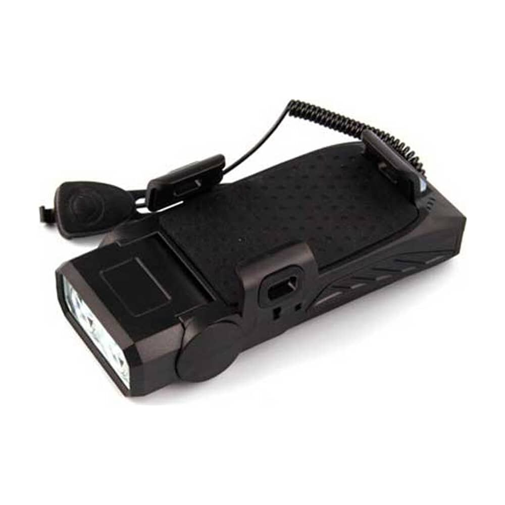 Luz Delantera Bicicleta Con Bocina Cargador Porta Celular