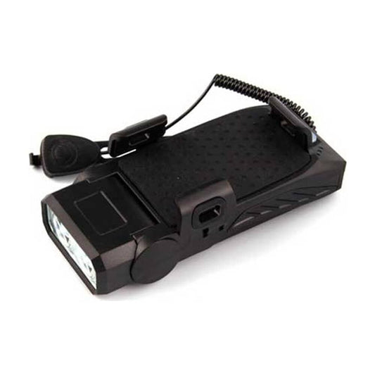 Luz Delantera Bicicleta Con Bocina Cargador Porta Celular