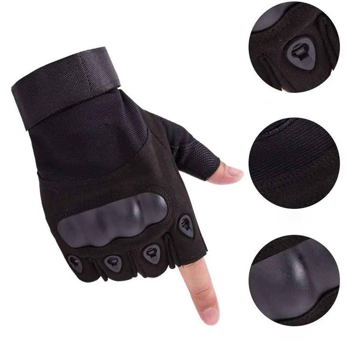 Guantes Cortos Tácticos Para Bicicletas Moto Airsoft