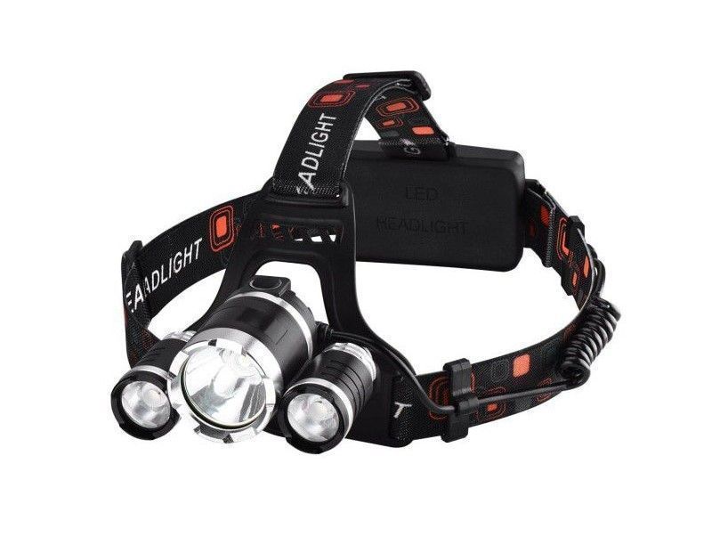 Linterna Led Minero Frontal Cabeza Cintillo 5000 Lumenes