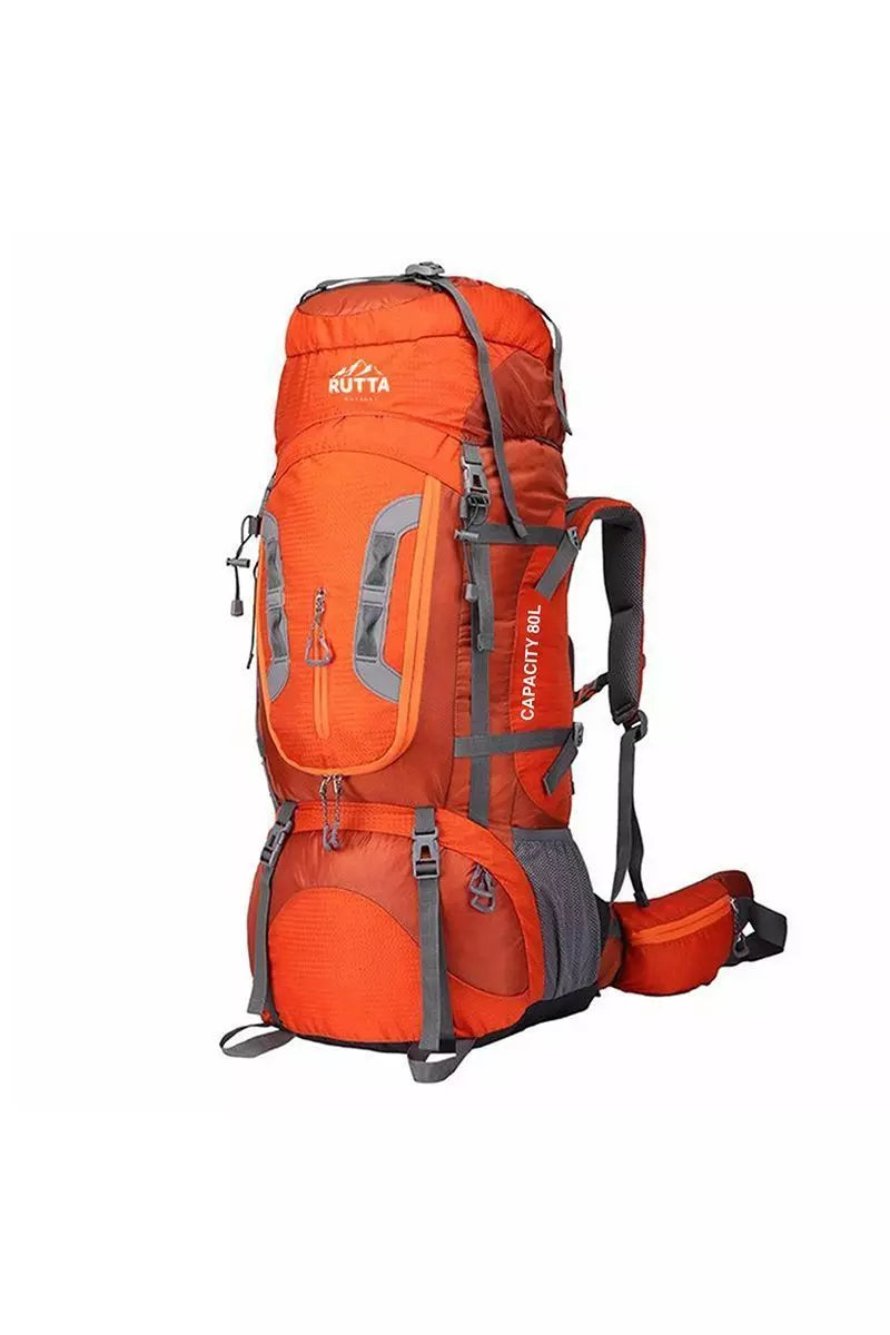 Mochila De Camping Y Trekking Mochilero Viaje 80 Lts Tactica