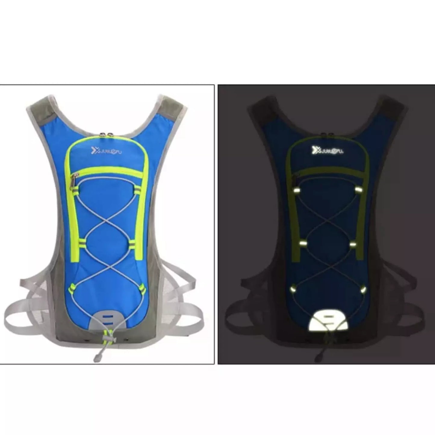 Mochila Para Trekking Tipo Camellback + Bolsa De Hidratación