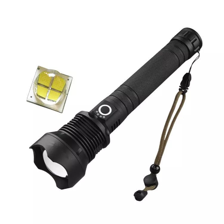 Potente Linterna Led De Carga Usb Aleación De Aluminio Xhp90