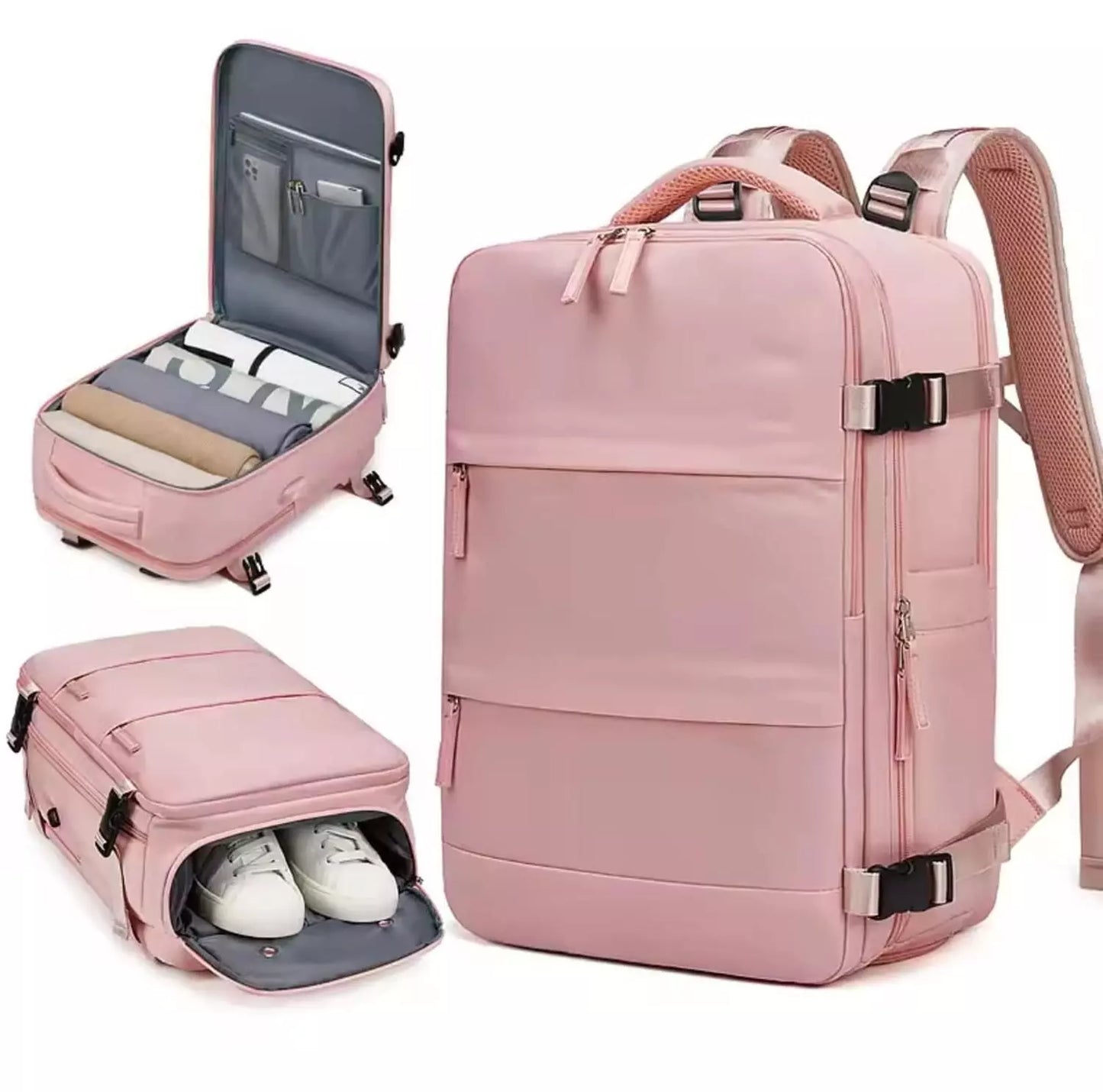 Mochila Viajera Para Cabina De Avión Multifuncional Expandible