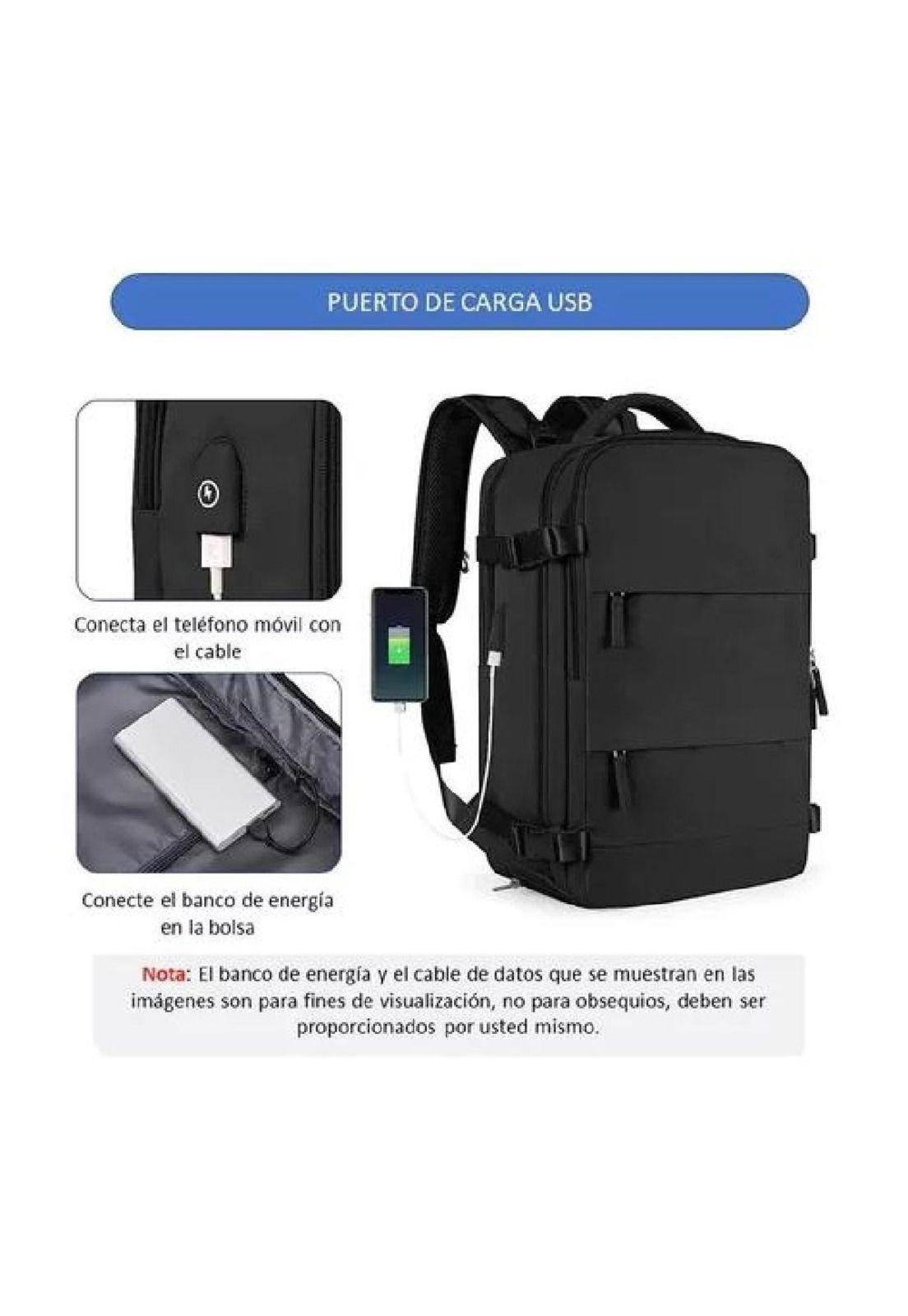 Mochila Viajera Para Cabina De Avión Multifuncional Expandible