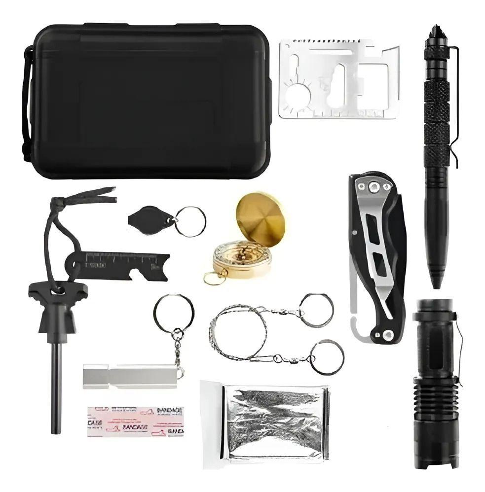 Kit Herramientas Supervivencia Pesca Camping 12en1