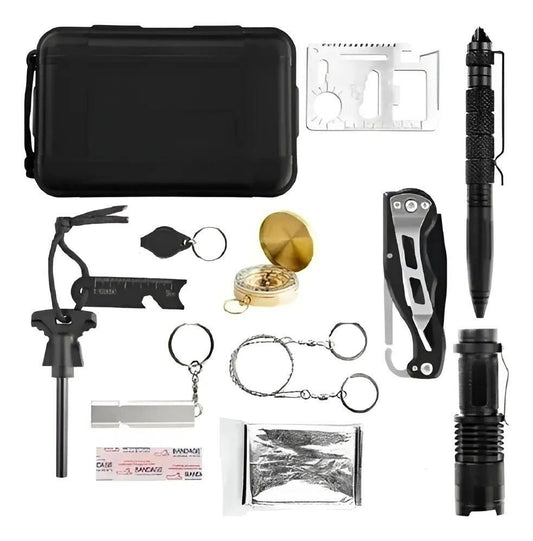 Kit Herramientas Supervivencia Pesca Camping 12en1