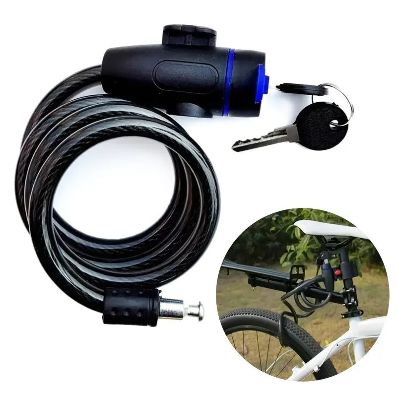 Candado Para Bicicleta Ciclismo Con Llave Seguridad