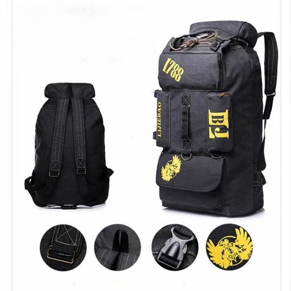 Mochila Tactica Lona Viajera 90 Litros Bolso Ropero