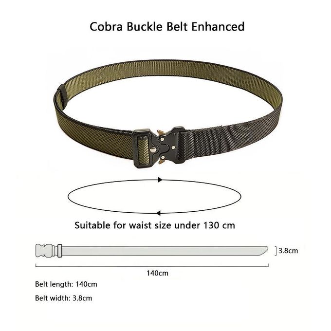 Cinturón Táctico Militar Airsoft Outdoor Hebilla 125 Cm 3clr