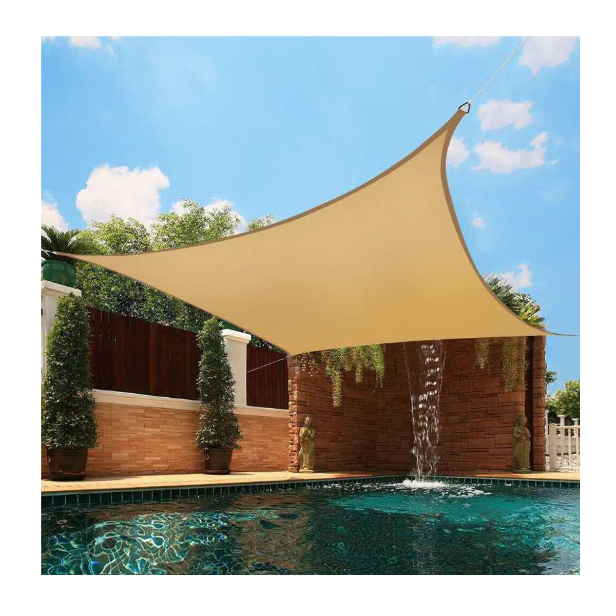 Carpa Camping Vela Sombreadora Toldo Triangular Vela 3x3mts
