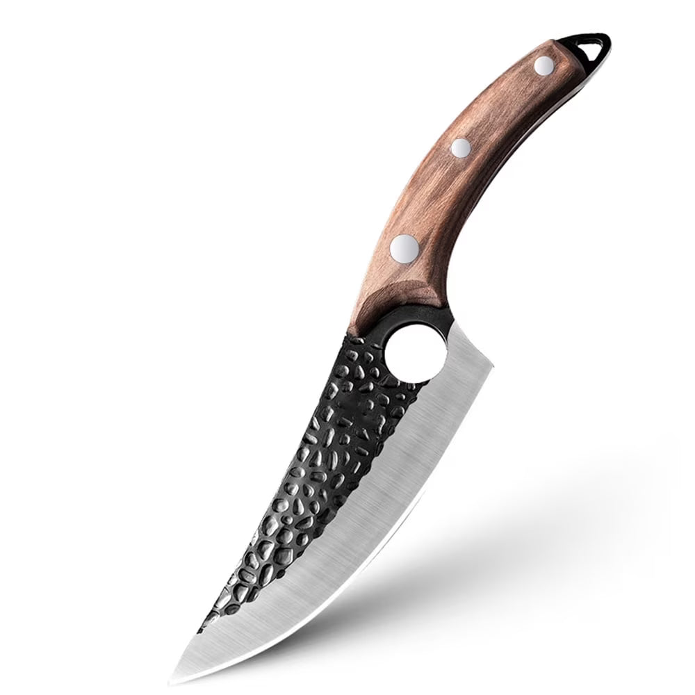 Cuchillo Tactico De Caza Carnicero Forjado Mano Deshuesador