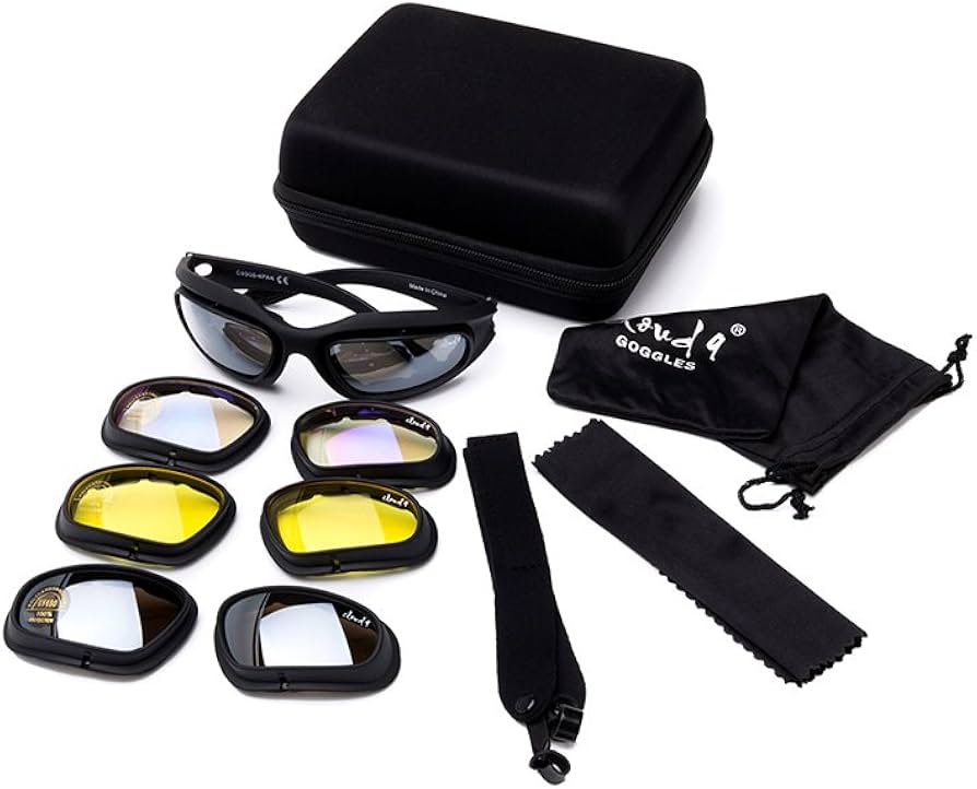 Lentes Tacticos Militar Daisy C5 Uv400 4 Micas Pesca Caza