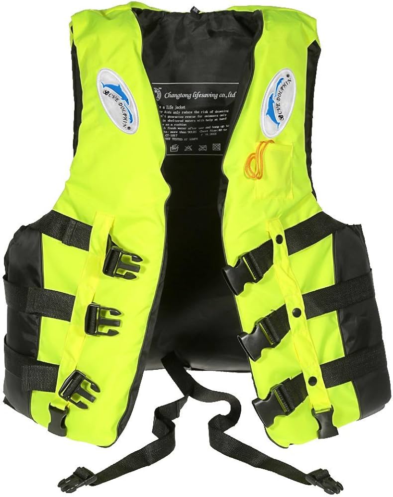 Chaleco Salvavidas Para Adultos Verde Reflectante