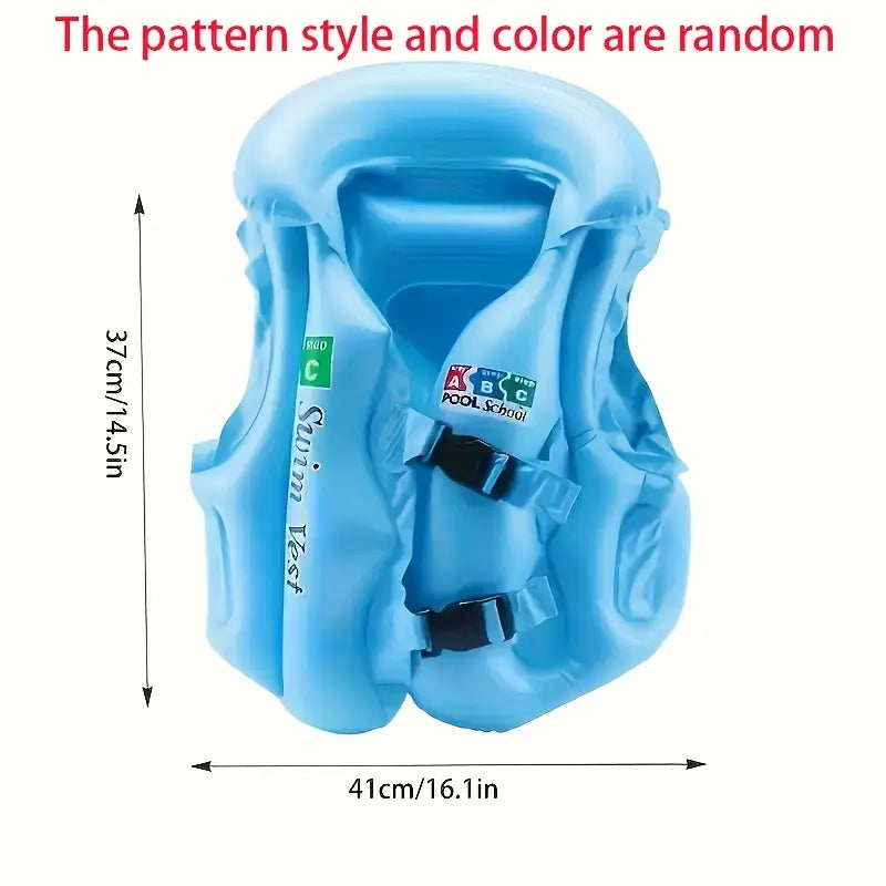 Chaleco Seguridad Inflable Flotador Niños Salvavidas Talla S