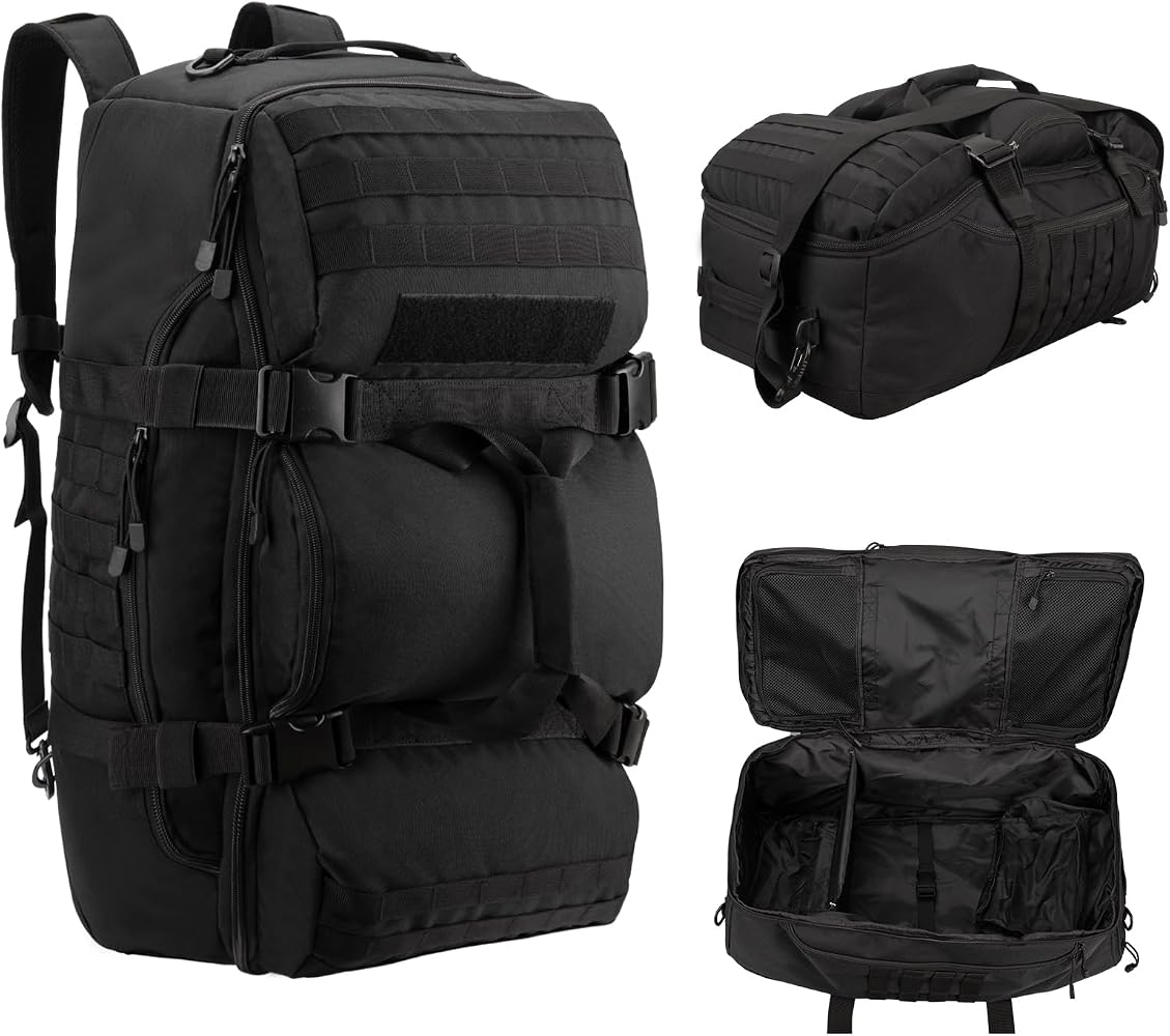 Mochila Bolso De Viaje 60L Tanquista Militar Urbano Táctico Con Sistema Molle