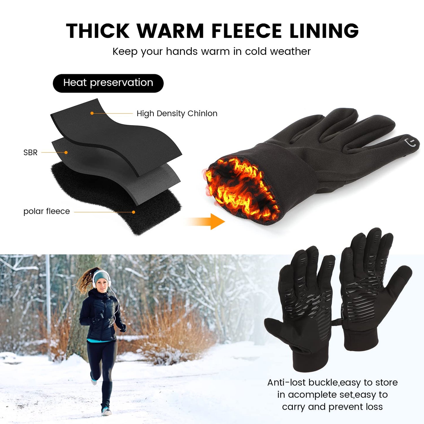Guantes De Moto Impermeables Térmicos Touch Sports