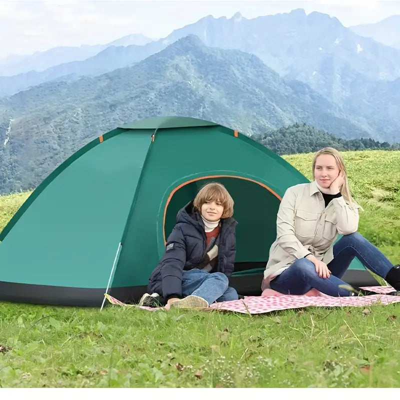 Tienda Redonda Carpa Automática Impermeable 2 Persona Camping Caza