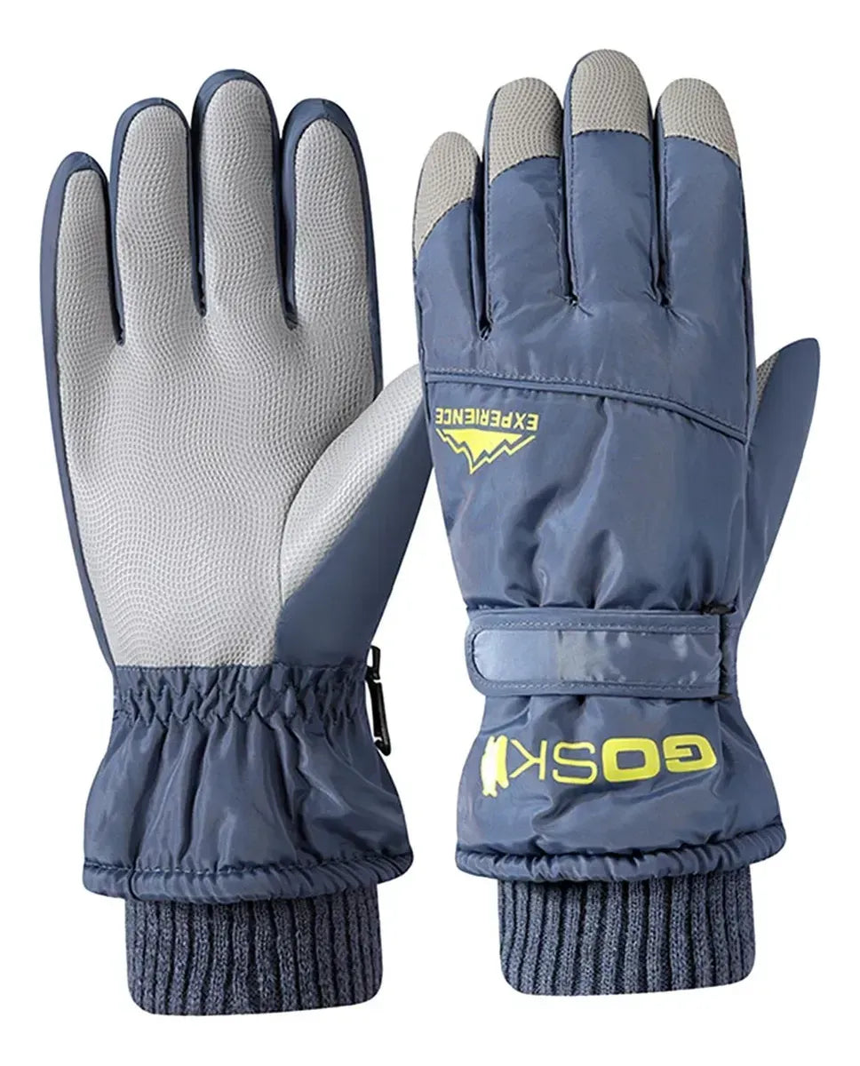 Guantes De Invierno Impermeables Cálidos Con Forro Polar