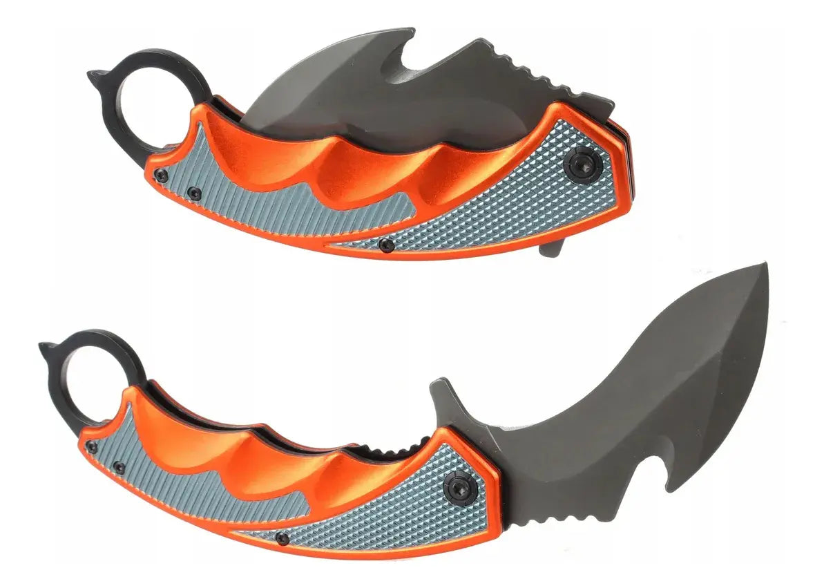 Cuchillo Táctico Karambit Curvo De Acero Inoxidable