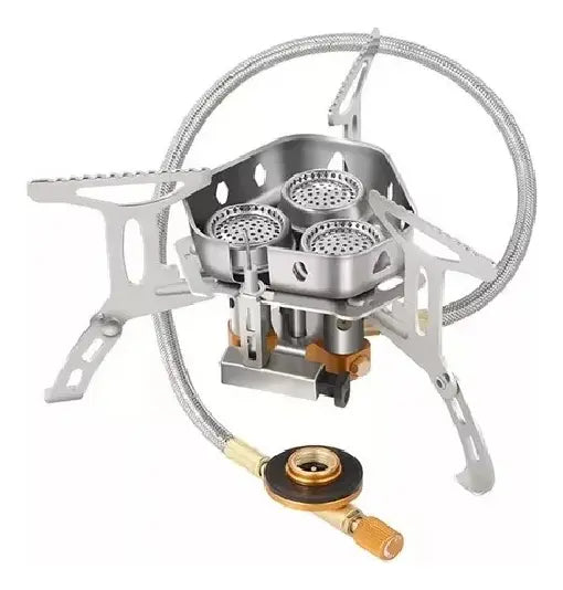 Cocinilla Plegable Portátil Para Camping 3 Quemadores