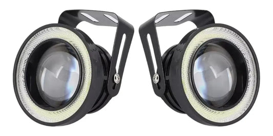 Faro Auxiliar X2 Neblineros Led Ojos De Ángel 89mm Auto