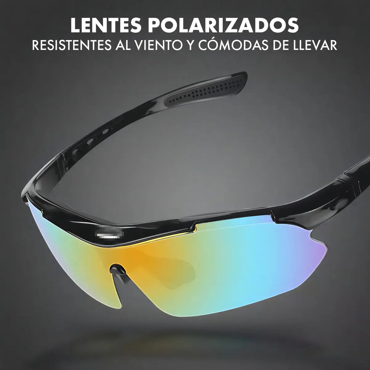 Lentes Deportivos Hauki Polarizados con 5 Micas Intercambiables y Protección UV