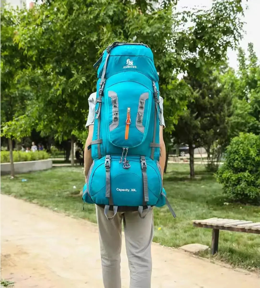 Mochila De Camping Y Trekking Mochilero Viaje 80 Lts Tactica