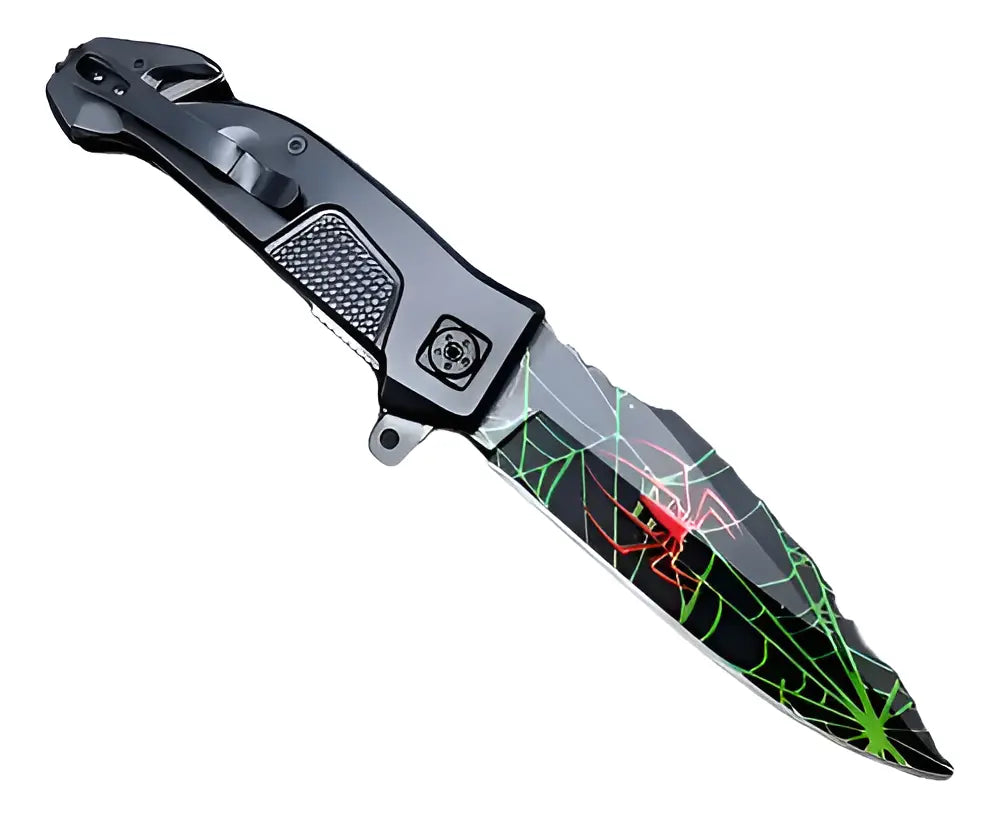 Navaja Cuchillo Plegable De Bolsillo Acero Táctica Camping