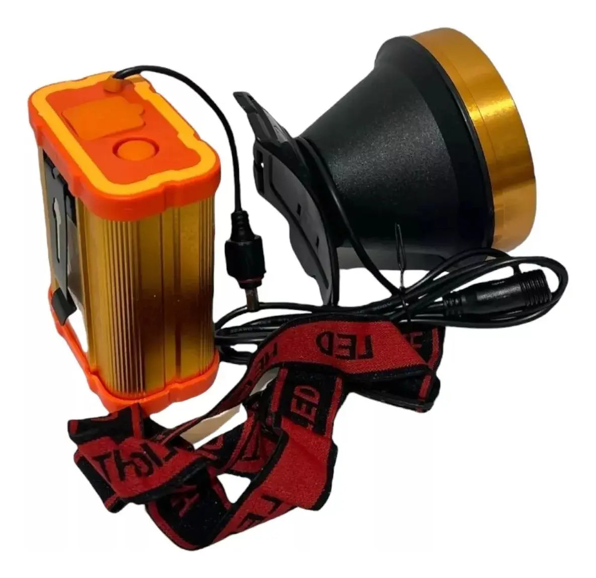 Linterna Foco Led Caza Camping Minero Lampara Recargable