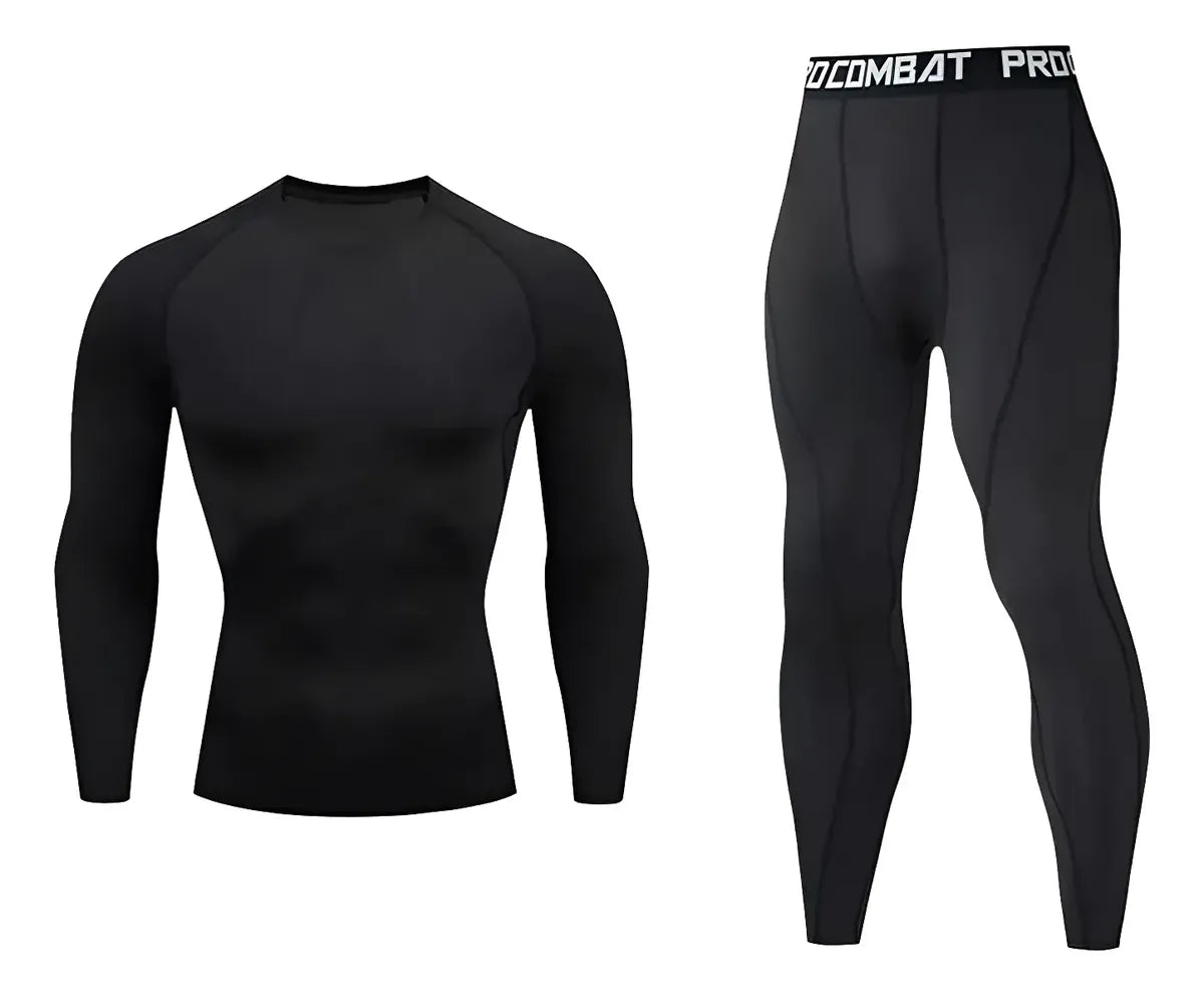 Conjunto Primera Capa Combat Micro Polar Gym Deporte Atleta