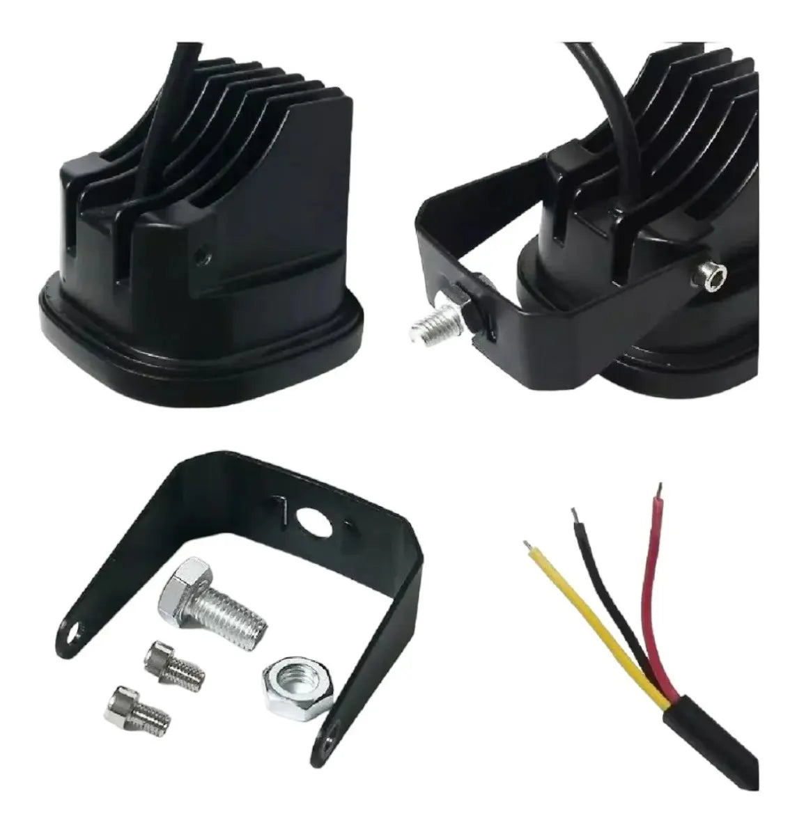 Par Faro 40 Led 60w Cuadrado Fijo/estrobo 4x4 Barra