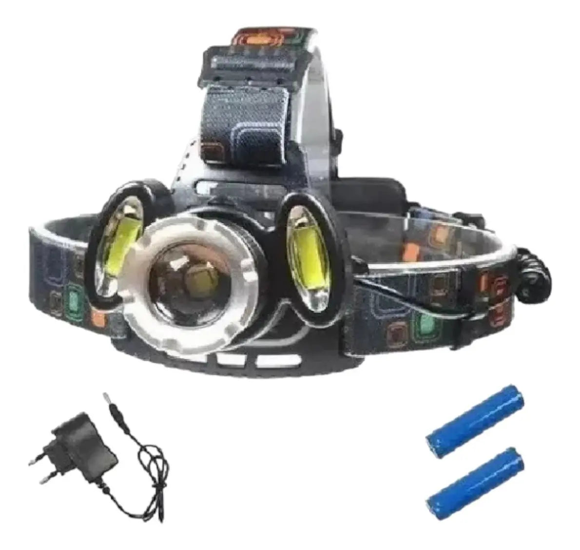 Linterna Led De Cabeza Recargable Minero Frontal Foco Zoom
